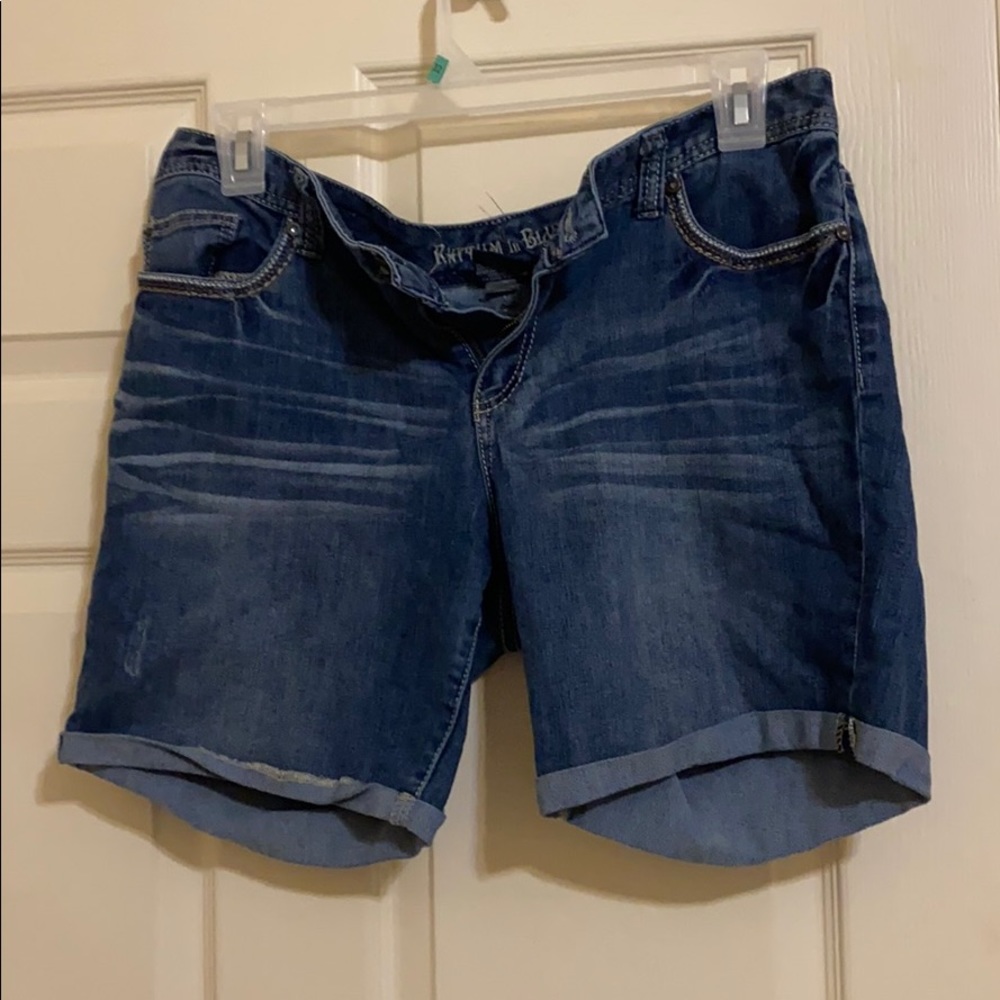 Soft denim shorts